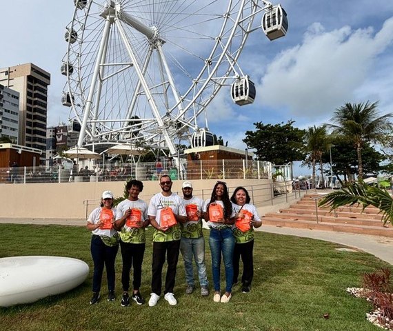 Alurb leva Projeto Praia Limpa para a abertura do Natal de Todos Nós
