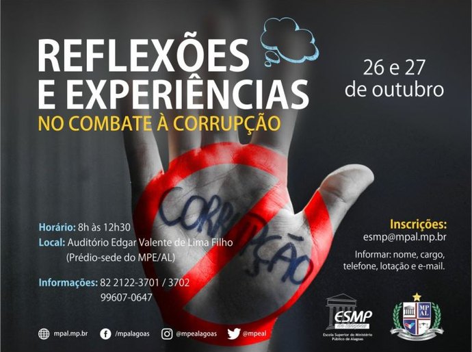 Escola Superior do MP realiza curso para discutir meios de combate à corrupção