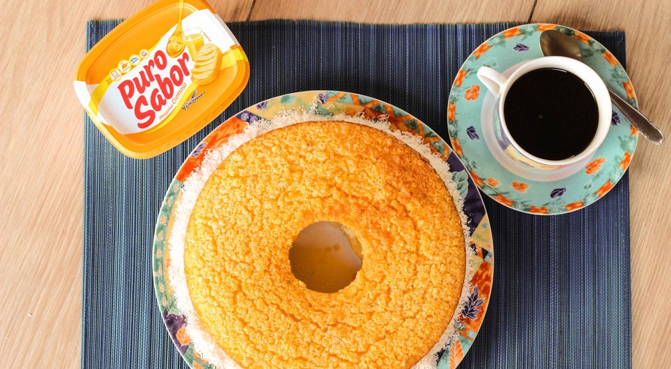 bolo de cuscuz / Foto: Puro Sabor 