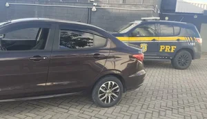 Carros apreendidos pelo PRF. Fonte: Ascom PRF