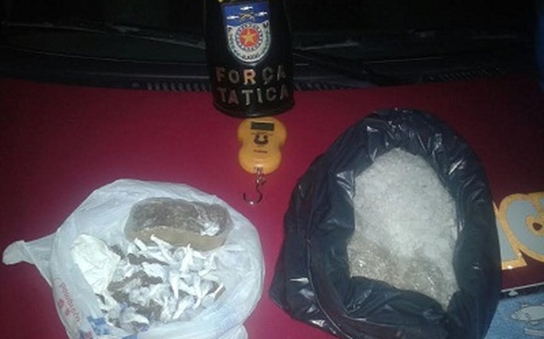 Maceió: PM apreende 2,6 Kg de droga no Bebedouro