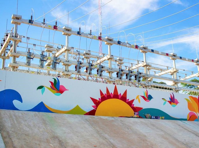 Com trabalhos de artistas locais, Equatorial Alagoas transforma subestações em museu de arte urbana a céu aberto