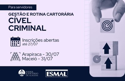 Esmal promove cursos de gestão e rotinas cartorárias para servidores