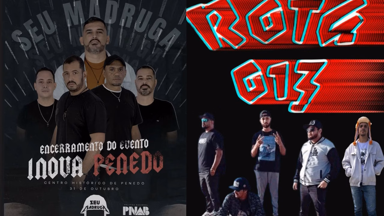 Encerramento do Inova Penedo tem noite de rock gratuita na Praça 12 de Abril