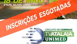 INSCRIÇÕES ESGOTADAS DA CORRIDA TV ATALAIA