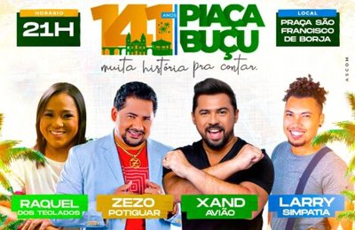 Prefeito Djalma Beltrão divulga atrações da Festa dos 141 anos de Emancipação Política de Piaçabuçu