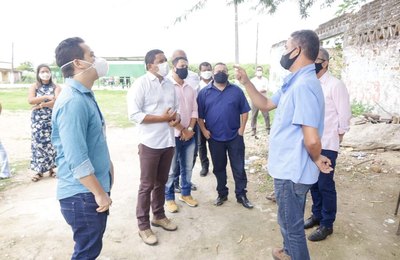 Prefeito de Palmeira visita Sistema de Abastecimento de Água de Lagoa do Caldeirão