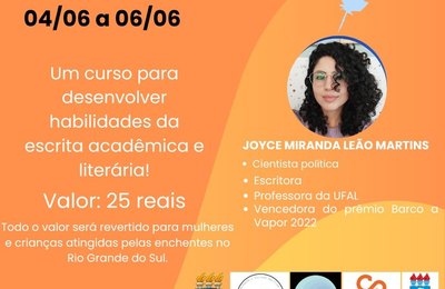 Professora da Ufal oferta curso on-line para arrecadar doações para o RS