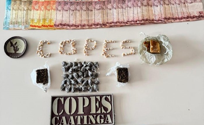 Material apreendido em ação da Polícia Militar de Alagoas Material apreendido em ação da Polícia Militar de Alagoas