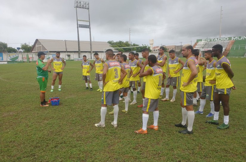 Classificado para a final do Alagoano Série B, elenco do Coruripe segue trabalhado com foco no primeiro jogo