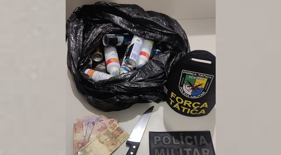 Casal é preso após roubar farmácia na Zona Oeste de Aracaju / Foto: Foto: SSP/Divulgação
