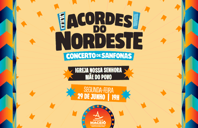 Concerto de sanfonas celebra tradição nordestina, nesta segunda (29)