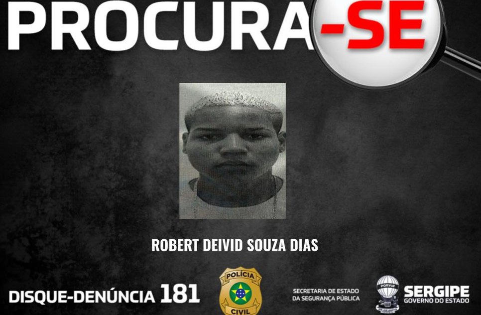 Foragido / Foto: Foto: SSP/SE