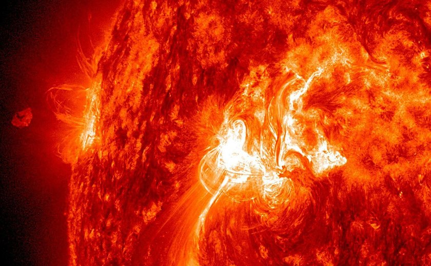 Cientistas capturam pela 1ª vez fluxos de plasma e 'chuva' na atmosfera externa do Sol