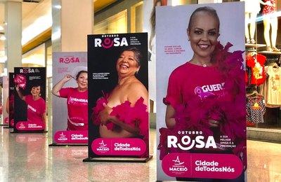 Prefeitura, instituições de apoio e shoppings conscientizam sobre o Outubro Rosa