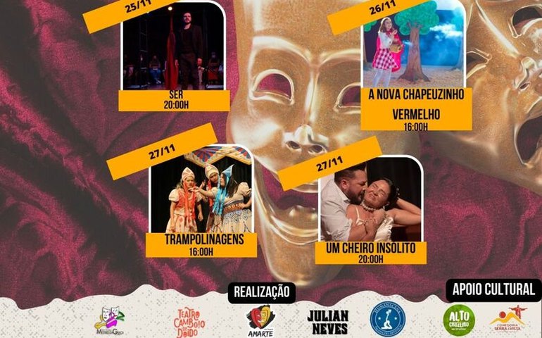 Palmeira terá mostra de teatro no Espaço Acalanto