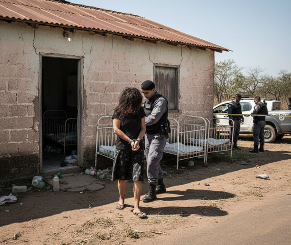 Mulher é presa suspeita de abandonar gêmeos de um ano em situação precária