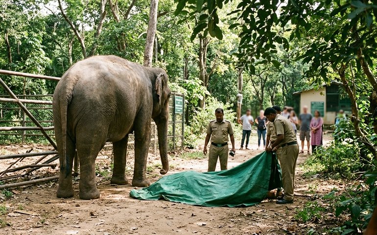 Turista morre após elefante cair sobre ela em parque na Índia