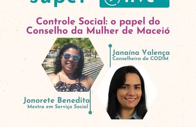 Conselho dos Direitos da Mulher fará live sobre controle social