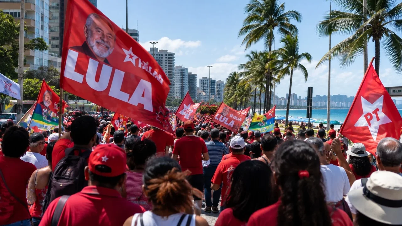 Apoiadores de Lula vão às ruas de Maceió em ato pela reeleição do presidente