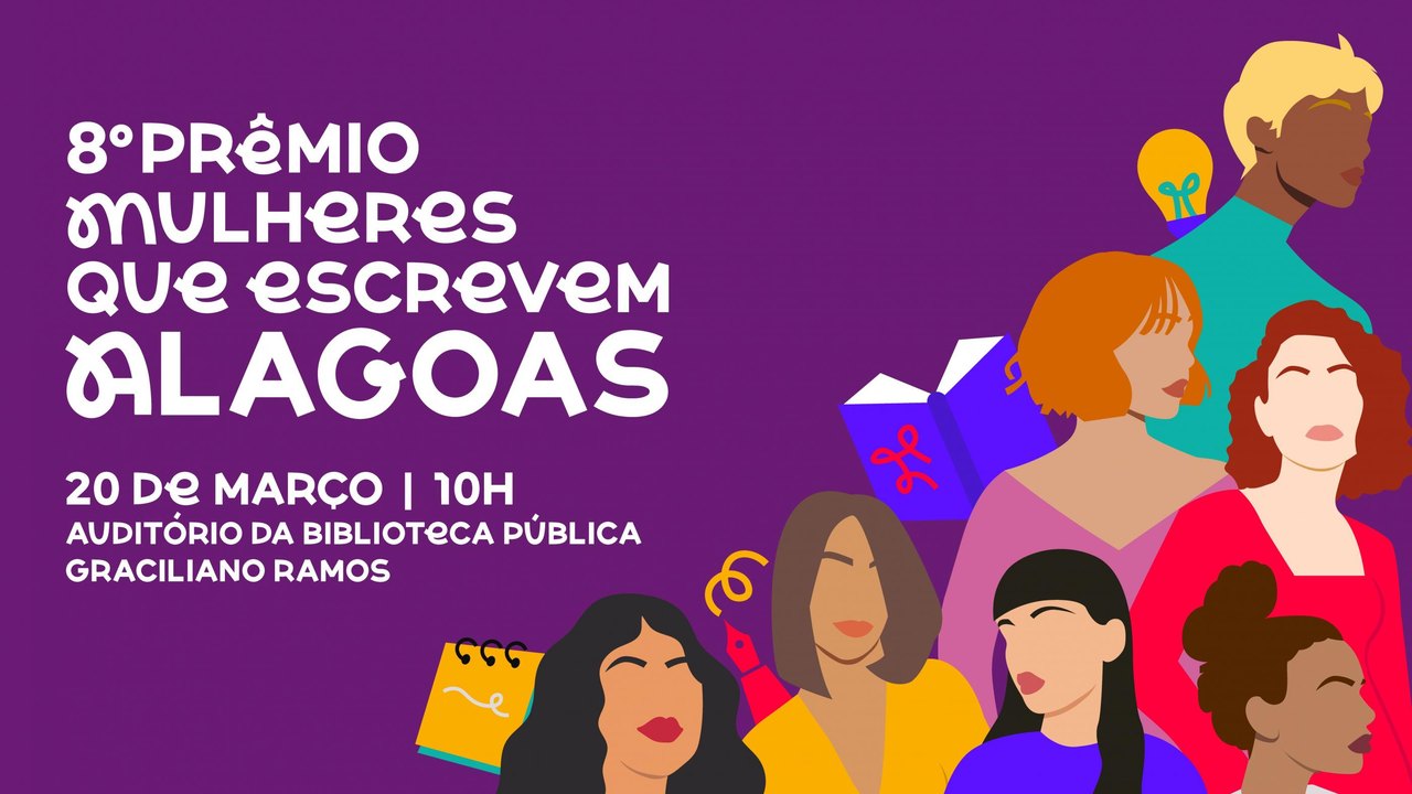 Secult anuncia homenageadas da 8ª edição do Prêmio Mulheres que Escrevem Alagoas