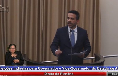 Paulo Dantas é eleito governador de Alagoas com 21 votos na ALE