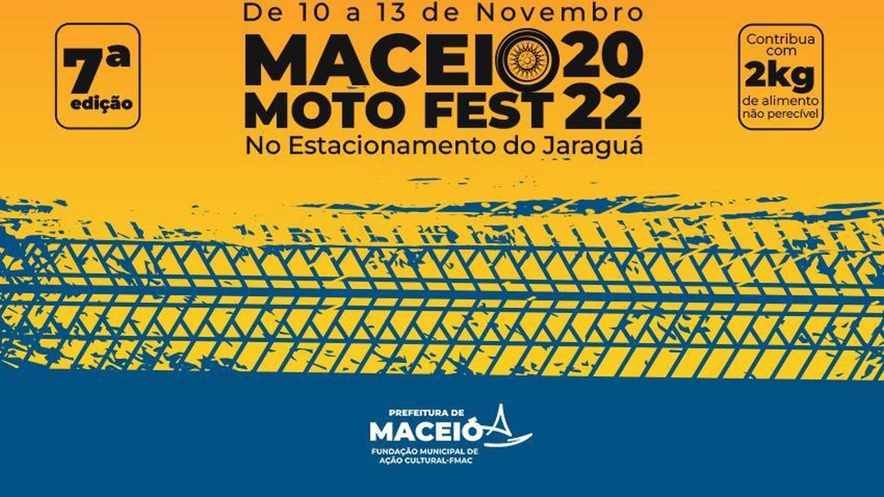 Confira a programação da 7ª edição do Maceió Moto Fest, que começa nesta quinta-feira (10)