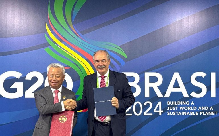 BNDES e AIIB assinam memorando para investimentos no Brasil