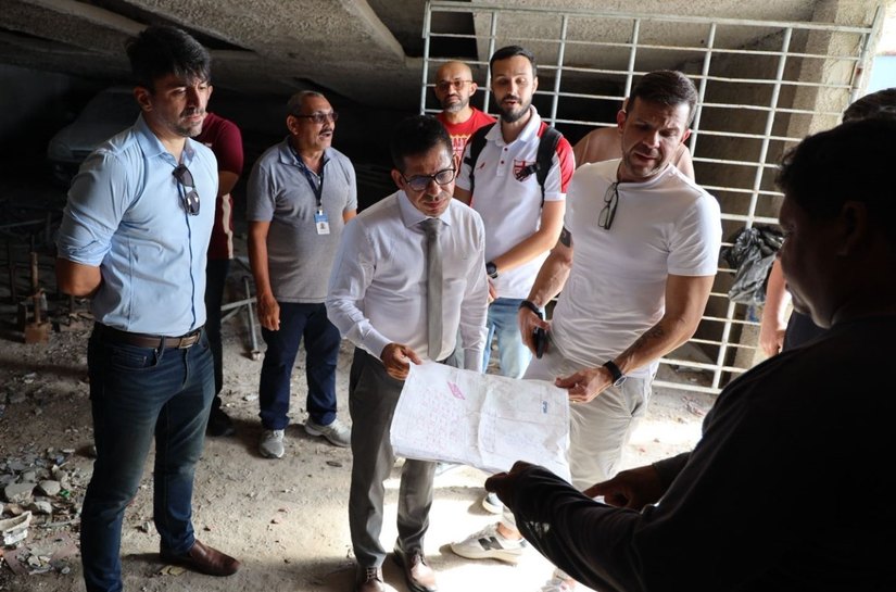 Ministério Público visita o Rei Pelé para averiguar obras e condições de funcionamento