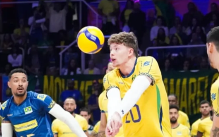Brasil começa mal, mas reage diante da Ucrânia e volta a vencer na Liga das Nações de Vôlei