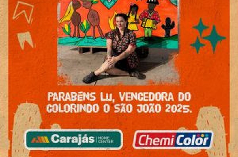 Artista do Piauí vence campanha de grafite 'Colorindo o São João', promovida pela Carajás Home Center