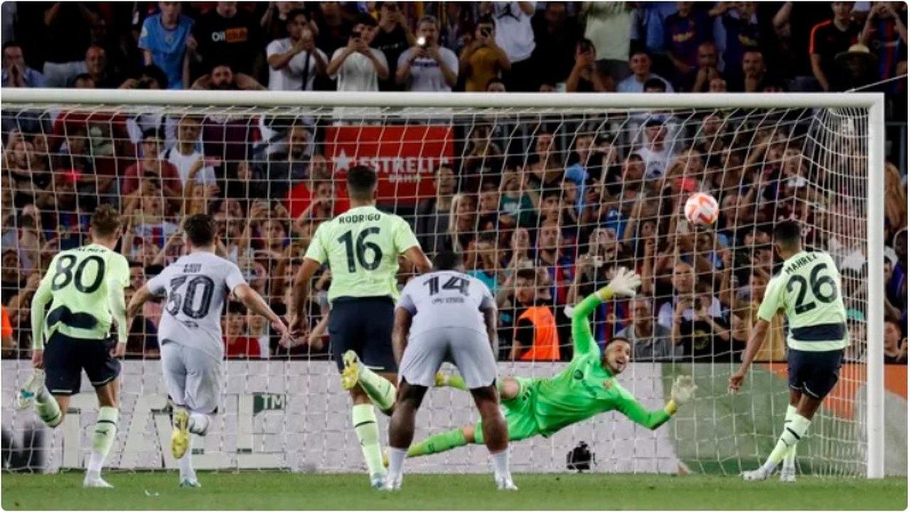 Barcelona e Manchester City empatam em amistoso beneficente no Camp Nou
