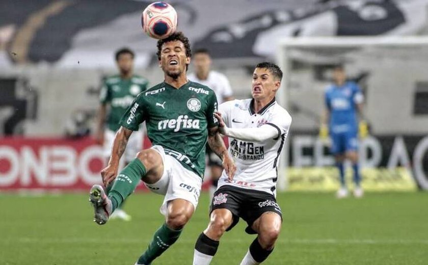 Corinthians e Palmeiras não saem do zero no 1º jogo da final do Paulistão