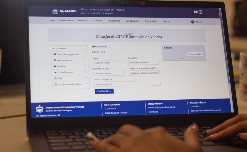 Detran Alagoas facilita processo de intenção de venda e compra de veículos
