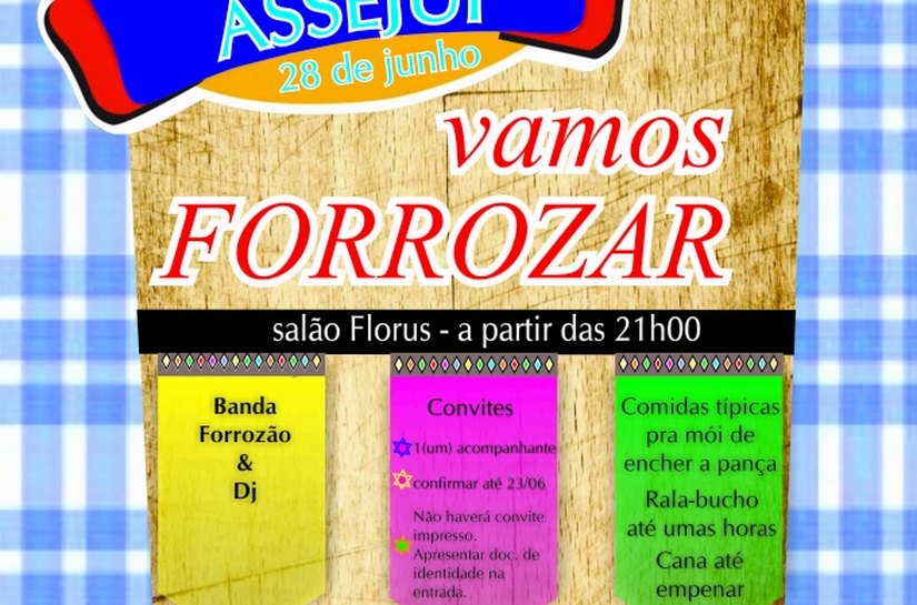 Festa junina JFAL: Rastapé da Assejuf/AL será no dia 28