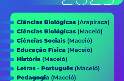 Nota máxima: 7 Licenciaturas da Ufal se destacam no Enade 2025