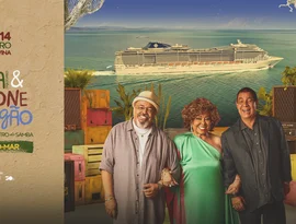 Zeca Pagodinho & Alcione & Jorge Aragão iniciam venda de cabines para o Navio 'O Maior Encontro do Samba em Alto-Mar'