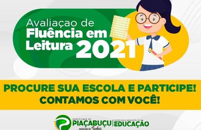 SEMED realiza avaliação Fluência em Leitura nos dias 02 e 03 de setembro em Piaçabuçu
