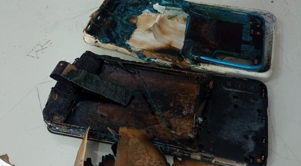 Homem sofre queimadura após celular explodir em Itabaianinha