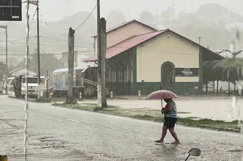 Inmet alerta para chuva intensa em cidades do Nordeste e do Norte