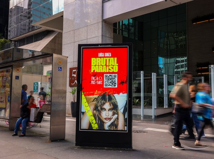 Luísa Sonza transforma a cidade em mídia para apresentar “Brutal Paraíso”