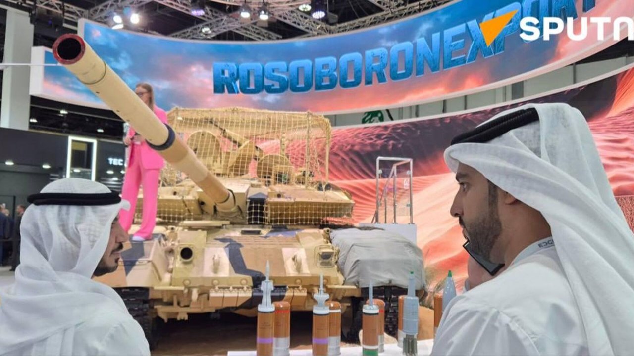 Alto poder de fogo, proteção e mobilidade: Rússia exibe tanque T-90M em exposição em Abu Dhabi