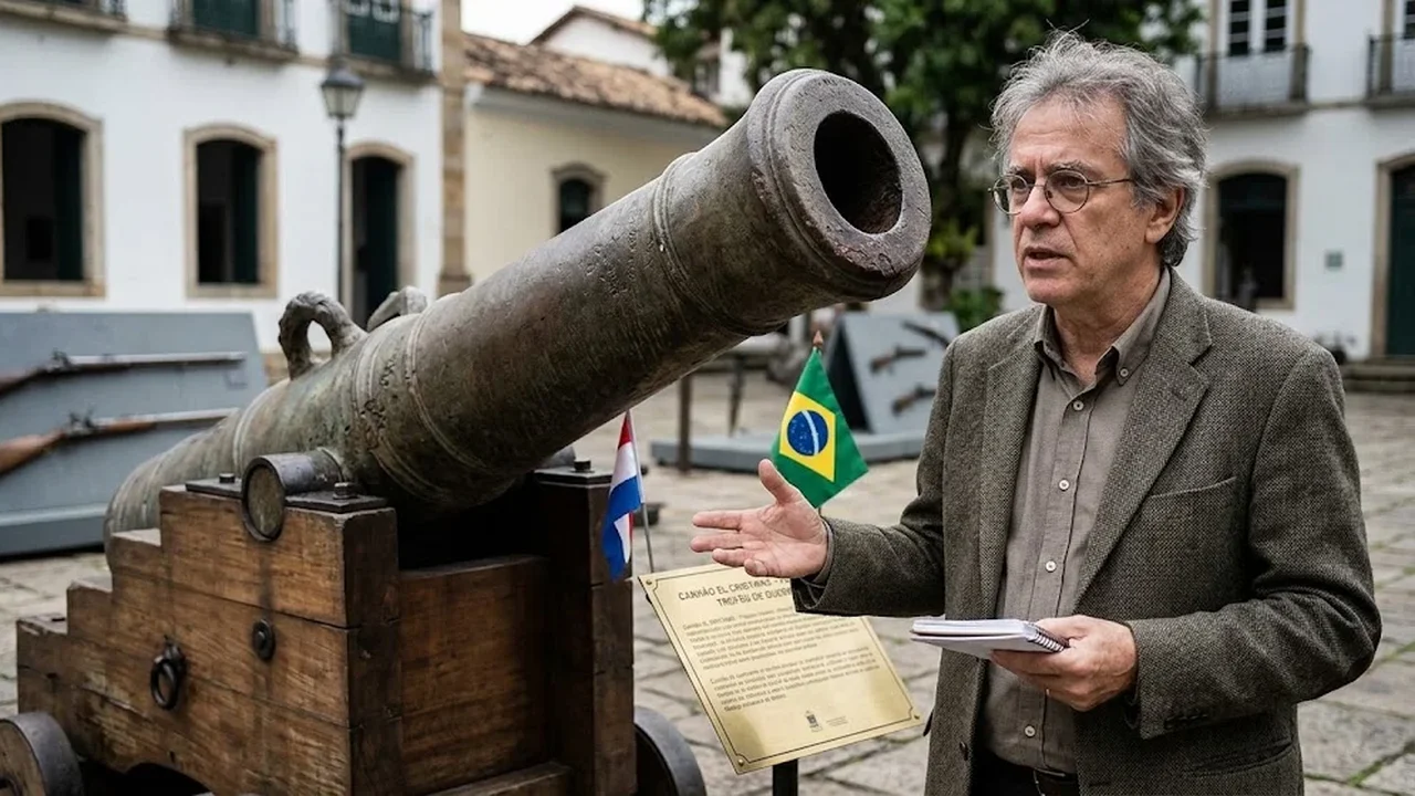 Pelo direito internacional, não se justifica a devolução do canhão do Brasil ao Paraguai, diz pesquisador