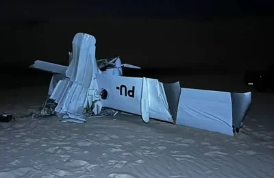 Avião de pequeno porte cai nos Lençóis Maranhenses e deixa dois mortos