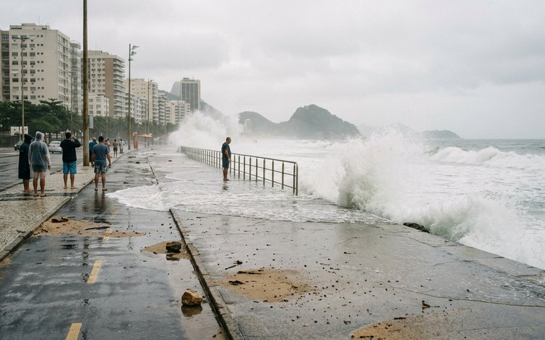 Ressaca que invade a orla no Leblon tem solução? Especialistas respondem