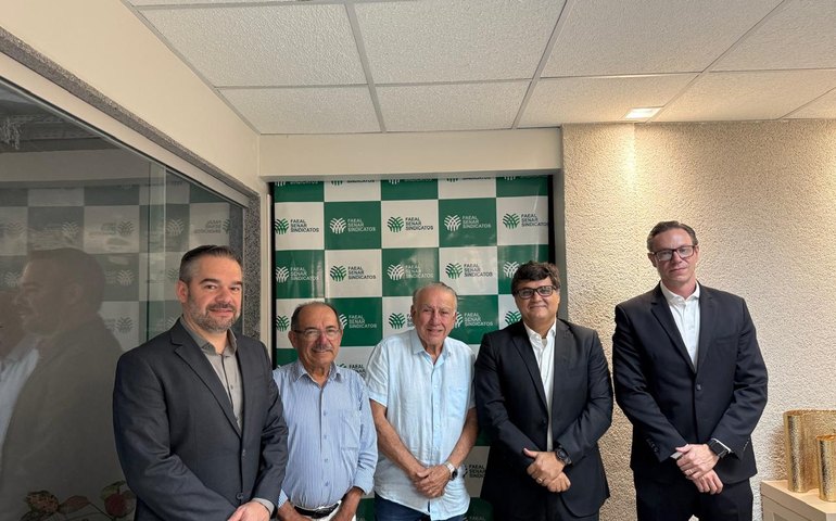 Executivos do Grupo Piracanjuba visitam diretoria do Sistema Faeal/Senar
