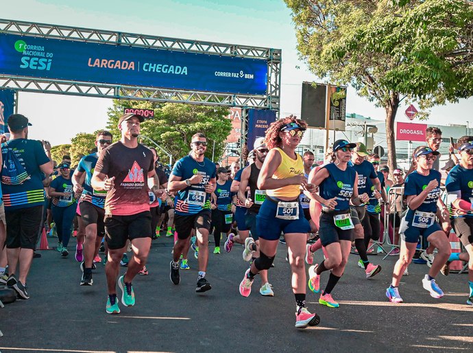 Corrida Nacional do Sesi movimenta Maceió no Dia do Trabalhador com 1.500 participantes