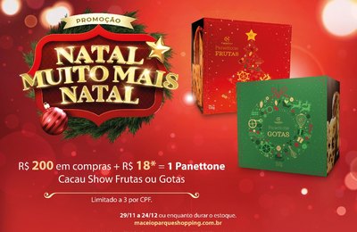 Parque Shopping amplia horário de funcionamento para as compras de Natal 