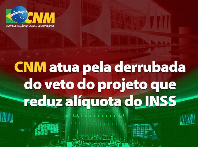 União veta artigo que reduz contribuição do RGPS e traria economia de R$ 11 bi anuais