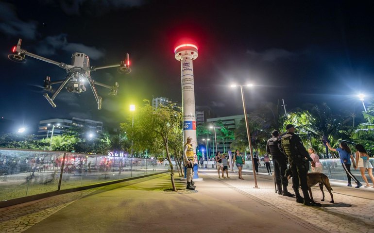 Secretaria de Segurança Pública reforça patrulhamento com uso de drones de alta tecnologia